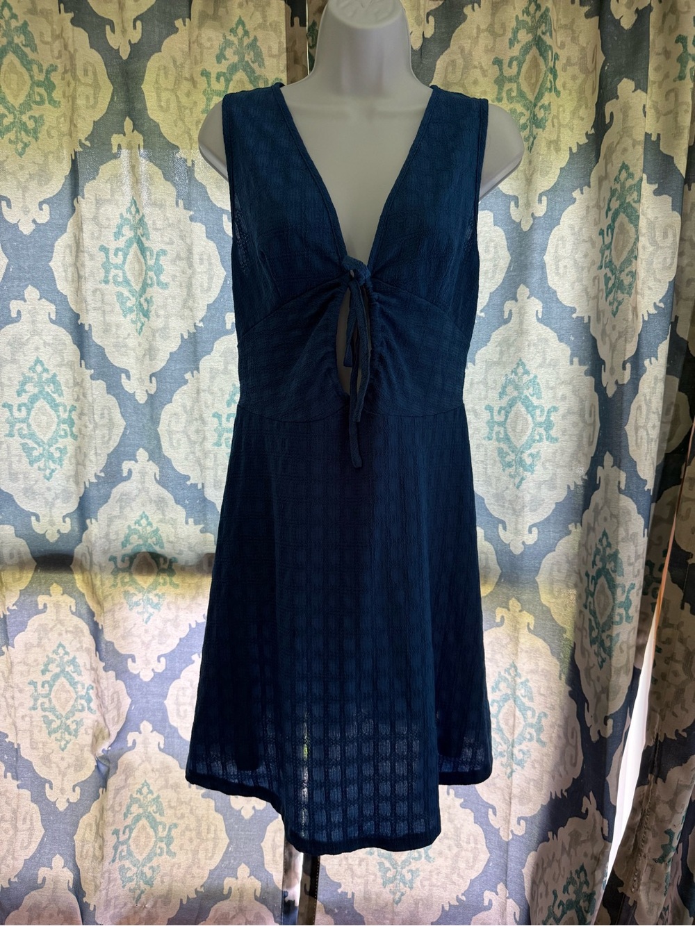 Cupshe Blue Chill Factor Breezy Summer Style Mini Dress M - Picture 2 of 12